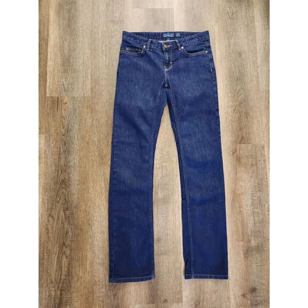 Patagonia Womens Jeans Low-Rise rise skinny Dark wash organic cotton 26x31